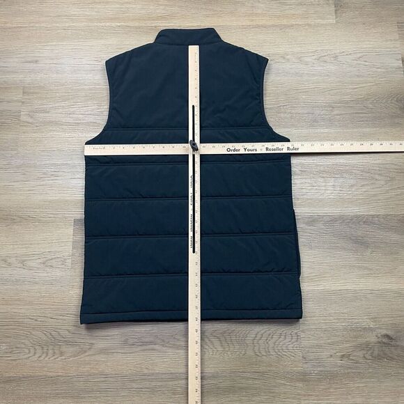 Travis Mathew Vest Mens Medium Black Puffer Cold Bay Golf Full Zip Golfer - Picture 8 of 11